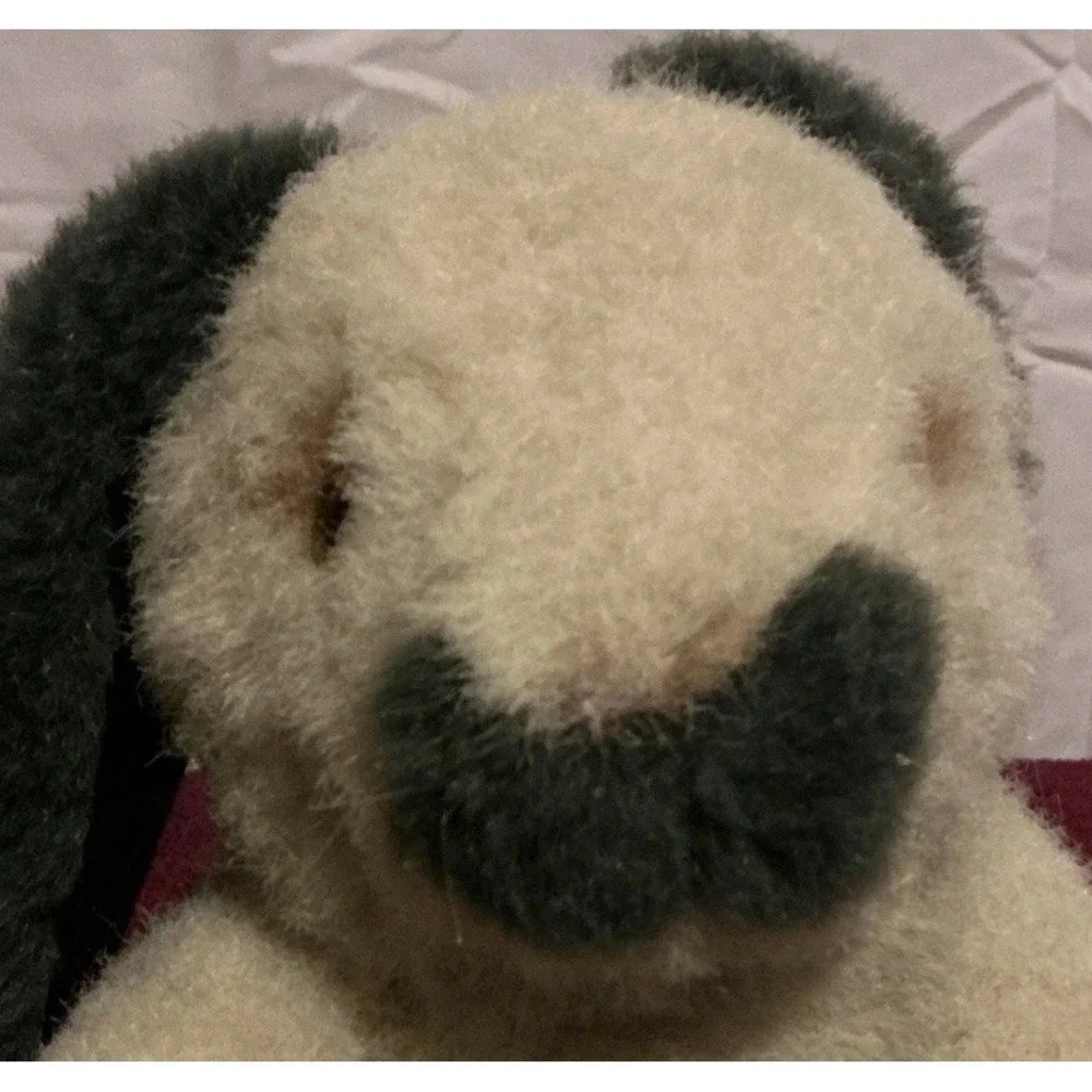 Vintage‎ 1994 Applause Baby Lop Earned Rabbit #53585, Gray And Black, 7.5
